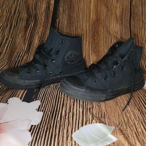 Converse Kids Black Sneakers